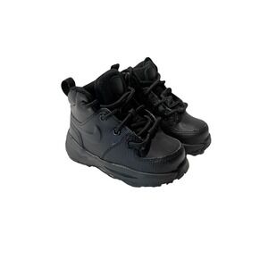 Nike Manoa LTR Toddler Boots Triple Black HF0749-001 Size 5C